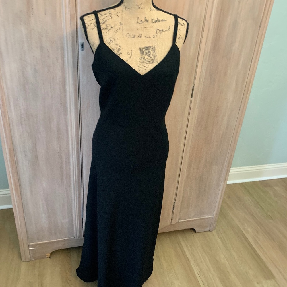 Vintage Y2K Due per Due Strappy Little Black Dress CBK woman LBD Sz14